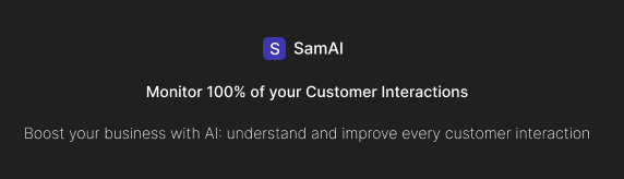 SamAI · Control de calidad automático de tus llamadas
